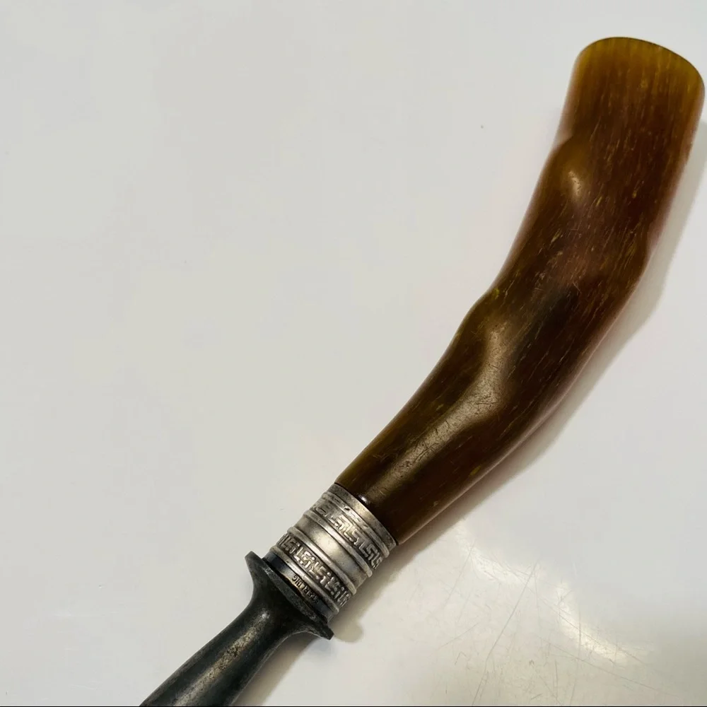 Vintage Sterling Silver Knife Sharpener Honing Steel Rod with Bakelite handle - Picture 6 of 12
